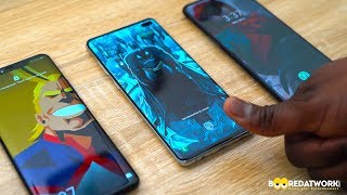 Galaxy S10 vs Mate 20 Pro vs OnePlus 6T UD Fingerprint Test [upl. by Tedman]