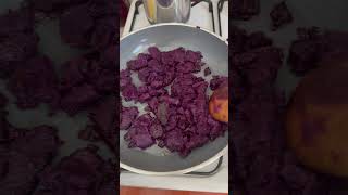 Mor patates kavurması 🙂‍↔️🍇🌼🍋‍🟩🌿 sağlıklıbeslenme food cooking [upl. by Nev947]