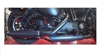 2017 Iron 883  Vance amp Hines slip ons  How to install [upl. by Netsrik]