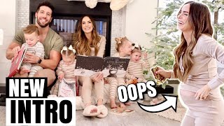 THE CHATWINS NEW FAMILY CHRISTMAS INTRO 2020 Caras Pregnant Belly Kept Popping Out [upl. by Ycats]