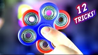 12 Awesome Hand Spinner Fidget Tricks and Science Experiment CHALLENGE [upl. by Ahtar]