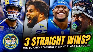 RAMS GOING FOR 3 STRAIGHT WINS Seahawks Host Rams Both Teams Playing for 1ST PLACE in NFC WEST [upl. by Tnias]