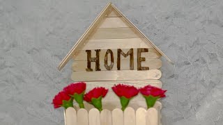 How to make home sign decor craft Full tutorial [upl. by Meibers323]