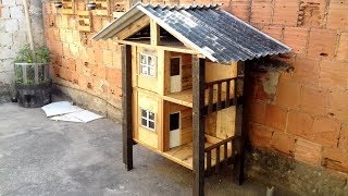 CASINHA DUPLEX  PARA CÃES E GATOS  FINAL [upl. by Nylirehc]