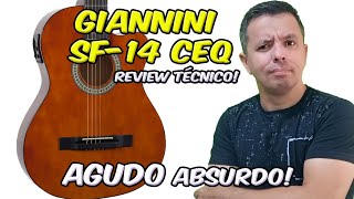 Giannini Start SF14 CEQ  Review Técnico Detalhado 👉 Violão Eletroacústico Aço [upl. by Aliet]