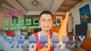 大叔的生活智慧亡：牛仔褲刷色DIY＿Tip Of Life By Terry  Defect Jeans color DIY [upl. by Mohamed]