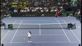 Sampras v Federer  Macao 2007 3rd EXO 26 [upl. by Schonthal]