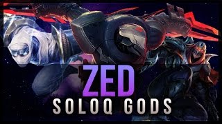 Zed Montage quotSolo Q Zed Godsquot  League of Legends [upl. by Arrek]