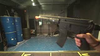 19163  EMG  KRYTAC  BARRETT Firearms REC7 DI AR15 AEG Training Rifle Color Black  SBR [upl. by Naraa]