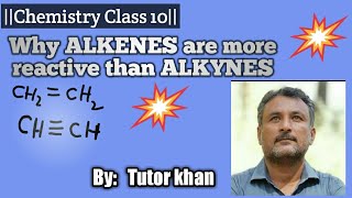 Quick concept in chemistryWhy Alkenesethene is more reactive than Alkynesethyne [upl. by Eikram]