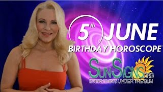 June 5th Zodiac Horoscope Birthday Personality  Gemini  Part 1 [upl. by Lehctim133]