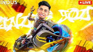 🔴Live Indus new rank mode pushing😎Playing Indian Battle Royale IndusGame 🔥 [upl. by Narat915]