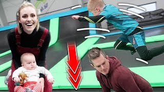 Trampoline PRANK Goes Too Far  Ellie And Jared [upl. by Ellehcor]