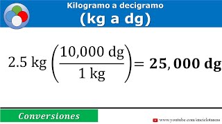 Kilogramos a decigramos kg a dg – parte 2 [upl. by Higbee]