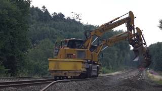 Hydrema rail excavators in action near Hobro Denmark [upl. by Ewens]