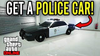 How To Get A COP CAR In GTA 5 Online How To Store Police Cars In Your Garage [upl. by Iona]