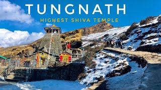 TUNGNATH  The Highest Shiva Temple in World । Chopta Tungnath Trek in Winter  Tungnath Temple [upl. by Piegari]