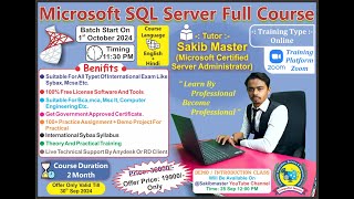 Master SQL Server in 2024 with sakibmasters Expert Guidance [upl. by Eive]