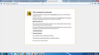 This Connection is Untrusted Youtubecom Uses An Invalid Security Certificate [upl. by Lisbeth201]