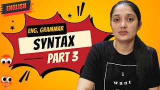 Syntax  Part 3  Syntax  Meaning Definition Rules and Examples  English Grammar [upl. by Rowe]