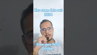 Nvs exam date out 2024 [upl. by Jerol924]