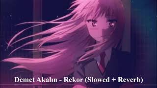 Demet Akalın  Rekor Slowed  Reverb [upl. by Canning182]