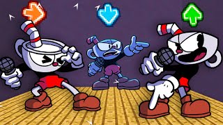 FNF Character Test Remastered Cuphead Snakeeyes Technicolortussle Knockout FNF mods [upl. by Ecyac11]