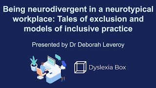 Being neurodivergent in a neurotypical workplace Tales of exclusion and models of inclusion [upl. by Torbart]