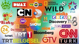 📺 En Popüler Türk TV Kanalları ve Logoları 📺 Most Popular Turkish TV Channels and Logos [upl. by Rimaa]