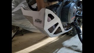 KTM 390 Adventure  Power parts skid plate install ktm390adventure skidplate readytorace [upl. by Fisch]