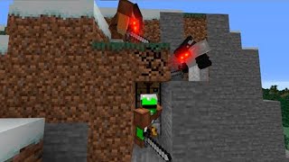 Minecraft Speedrunner VS 2 Cazadores [upl. by Ytirehc]