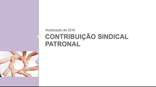 Como Calcular a Contribuição Sindical Patronal [upl. by Nevad]