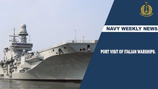 NAVY WEEKLY NEWS  PORT VISIT OF ITALIAN WARSHIPS [upl. by Ursola]