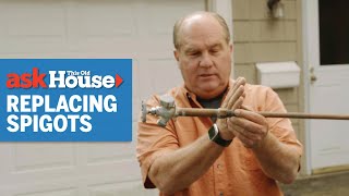 How to Replace a Spigot  Ask This Old House [upl. by Llednav]