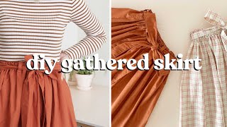 How To Make The Perfect Gathered Skirt [upl. by Anawed962]