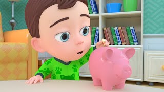 Piggy Bank Song  Lets Collect Coins  Kids Songs amp Baby Nursery Rhymes [upl. by Cressida]