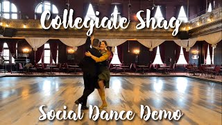 Collegiate Shag Social Dance Demo [upl. by Gurney]