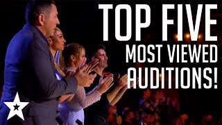 TOP 5 MOST VIEWED Auditions from Britains Got Talent 2022  Got Talent Global [upl. by Chrystel608]