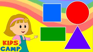 Best Learning Videos for Toddlers  Learn Shapes with Colors  Shapes Collection  KidsCamp [upl. by Tresa]