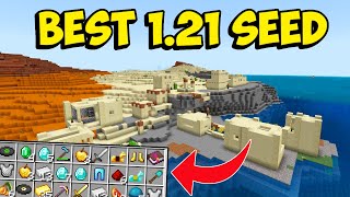 Coastal 5 Diamonds Blacksmith Village Seed  BEST SEED for Minecraft 121 Bedrock amp Pocket Edition [upl. by Siskind411]