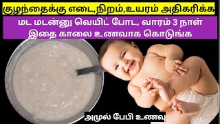 Quick weight gaining food for babiesamptoddlerschubby baby secret weight gaining foodquick breakfast [upl. by Eiramnna]