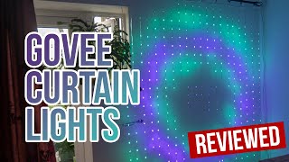 Govee Curtain Lights Review An Entire Wall of Flashy LEDs [upl. by Eelimaj103]