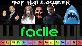 Apprendre au piano très facile les chansons les plus effrayantes dHalloween Pour grands débutants [upl. by Wiles]