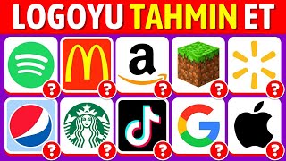 Logoyu Tahmin Et 🤔 5 Saniyede Logo Tahmin Et 😱 Logo Quiz [upl. by Domenech918]