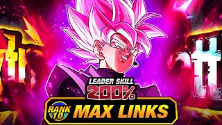 WORST EZA EVER LEVEL 10 LINKS 100 EZA INT TRANSFORMING GOKU BLACK DBZ Dokkan Battle [upl. by Adnalue]