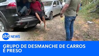 Grupo de desmanche de carros é preso em flagrante em SP  SBTNewsnaTV 050924 [upl. by Frankel940]