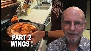 COOKING IN MY NEW NINJA FOODI air fryer grill  PART 2  WINGS [upl. by Eissolf]