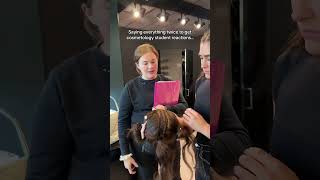 Saying everything twice prank beautyschool hair cosmetology hairprank [upl. by Karalee]