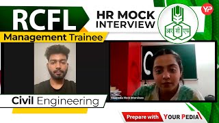 HR Mock for RCFL Management Trainee  Civil Engg Start Interviews Preparation with YourPedia [upl. by Snowman662]