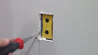 How to cut out drywall electrical outlet boxes with Blind Mark [upl. by Komsa]